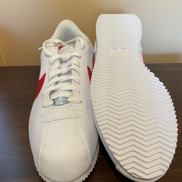 Mens Nike Cortez Basic Leather 819719-103 red - Picture 5 of 5